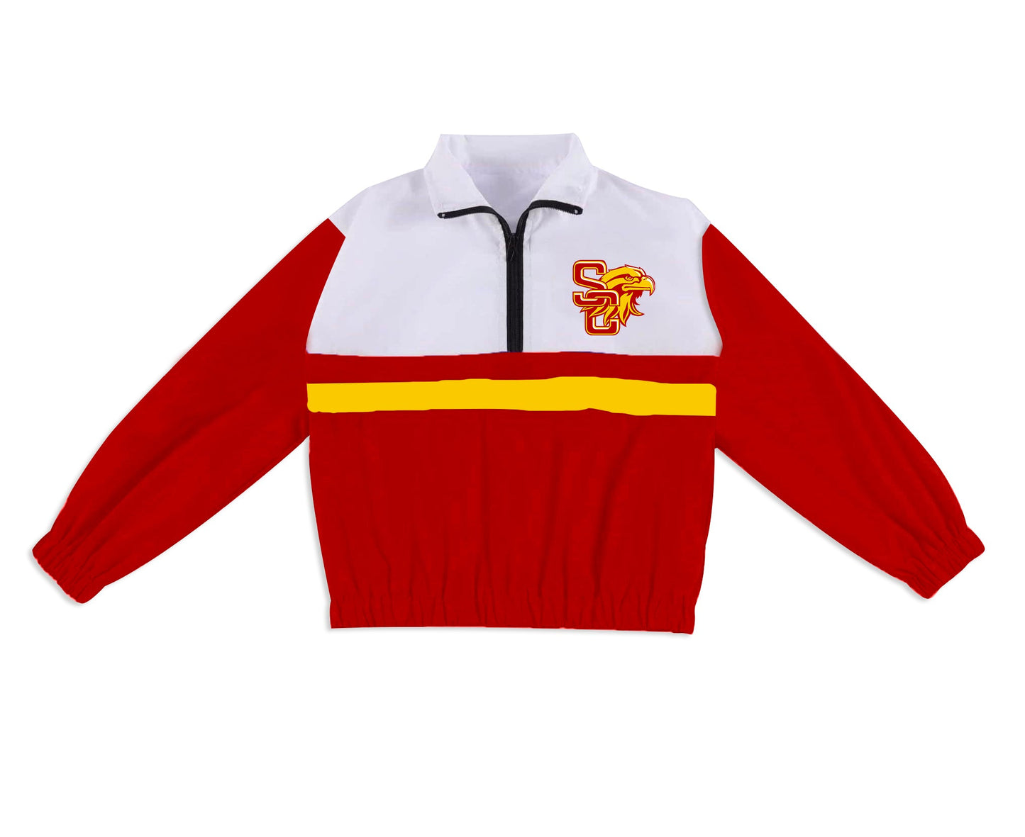 Preorder (moq 5)Baby Boys Long Sleeve Eagles Team Zip Pullovers Tops