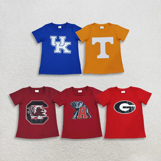 Sibling Kids Boys Vinyl Sport Team Short Sleeve Top