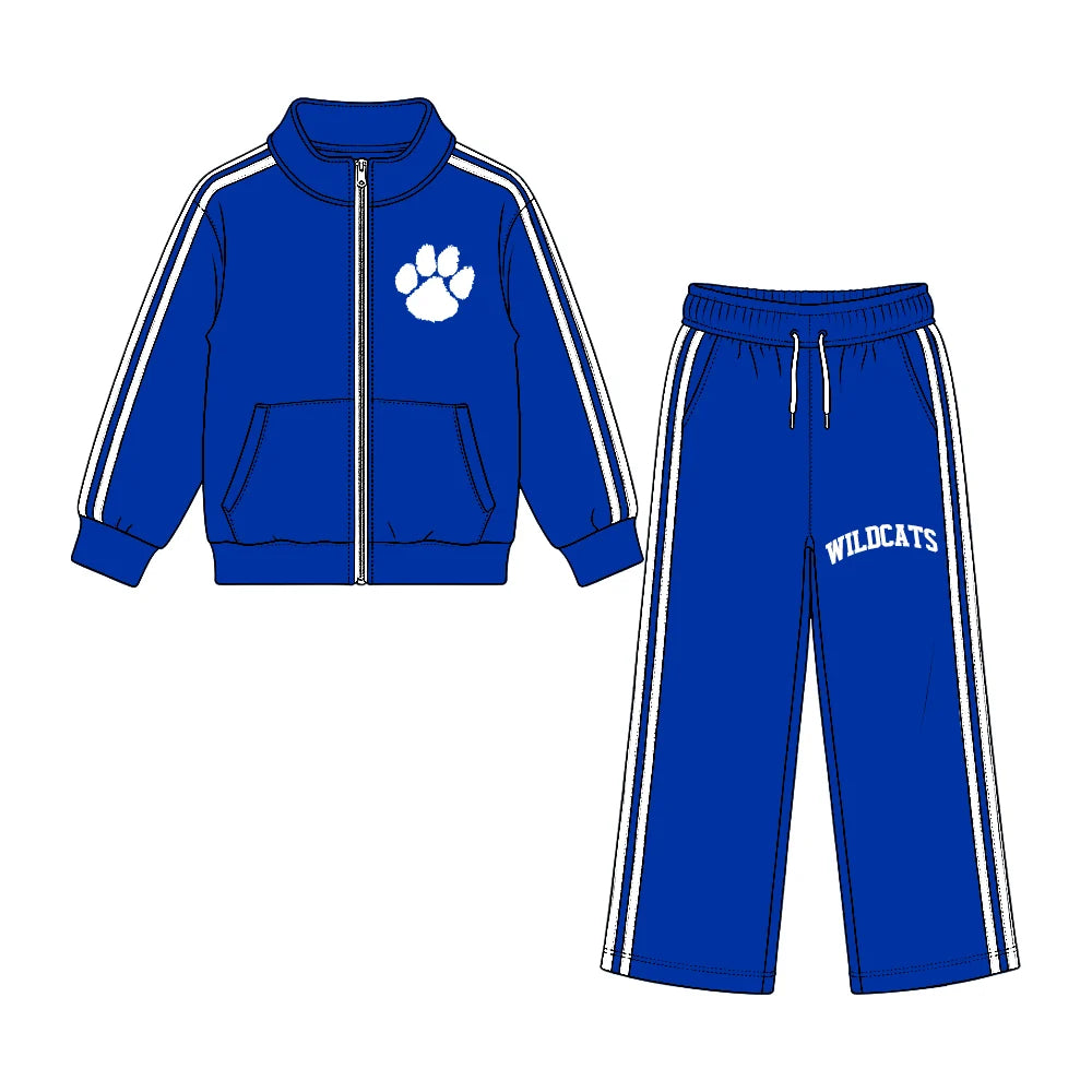 Preorder( 5 MOQ) Baby Girls Widecats Jacket Top Wide Leg Pants Outfit