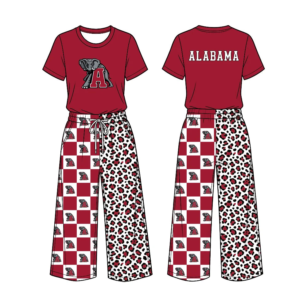 Preorder( 5 MOQ) Baby Girls Sport Team Alabama Camo Long Sleeve Top Shorts Outfit