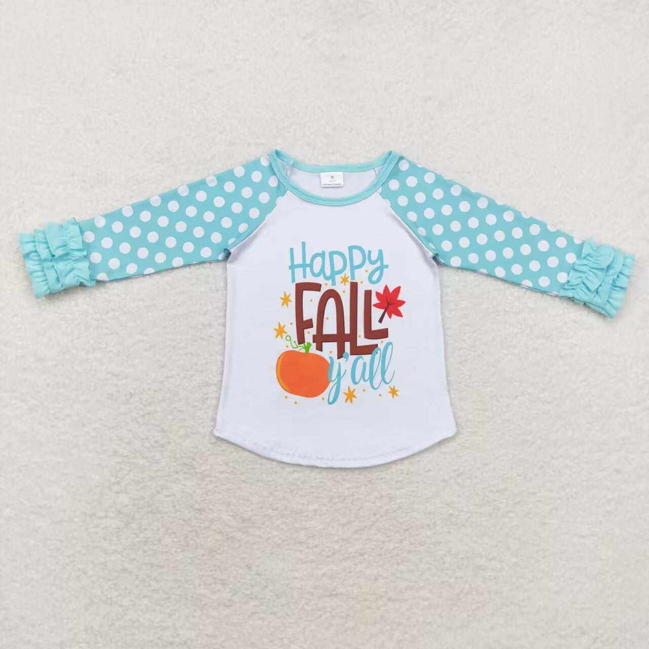 Long sleeve Tee fall pumpkin girls shirts 6 A13-11