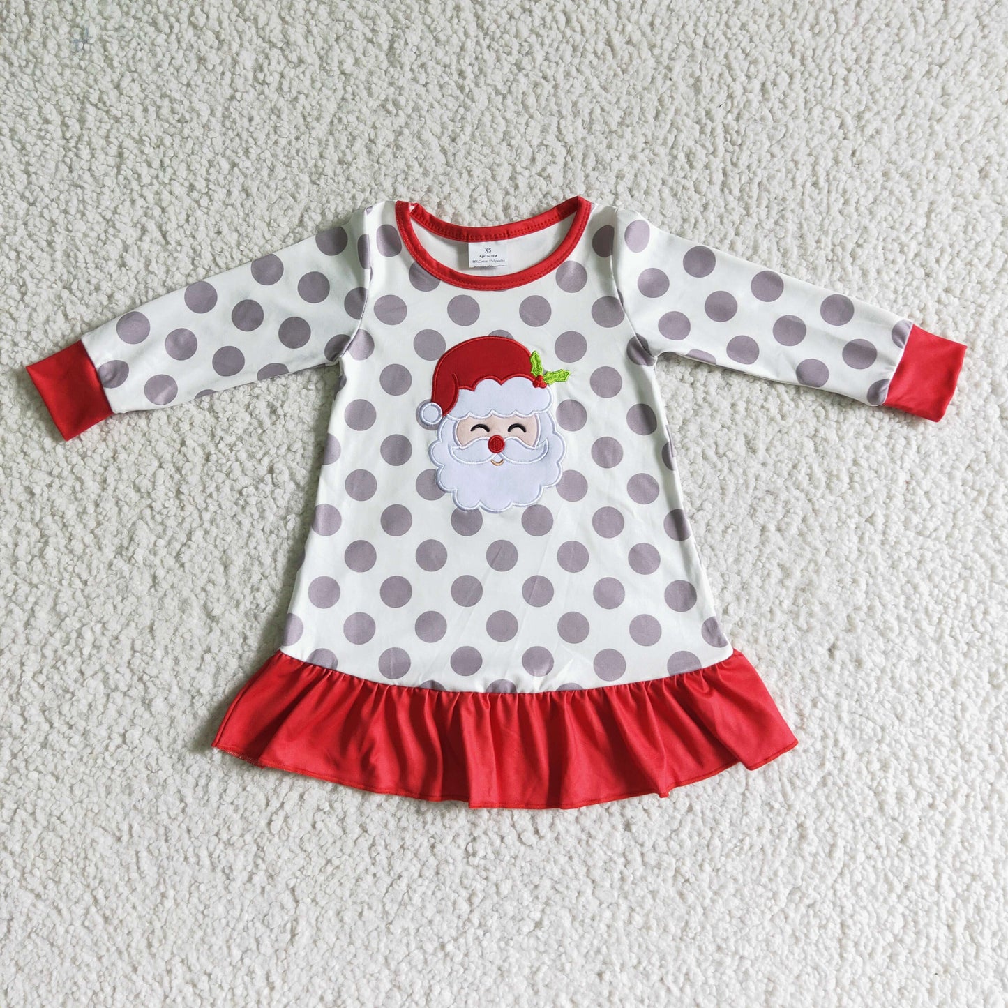 Long sleeve Christmas knee length gown 6 A13-14