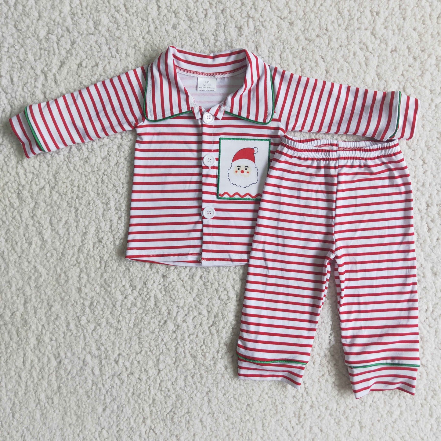 Boys Christmas embroidery pajamas 6 A2-20