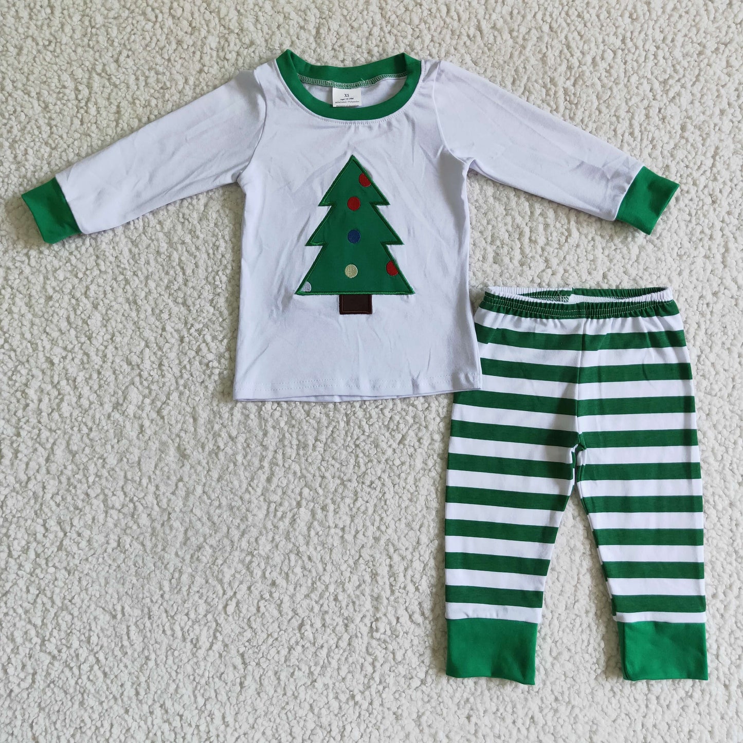 (Promotion)Boys long sleeve Christmas pajamas 6 A28-15