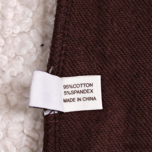GT1766 Dark Brown Cotton Kids Long Sleeve Zipper Pullover Sweatshirt Top