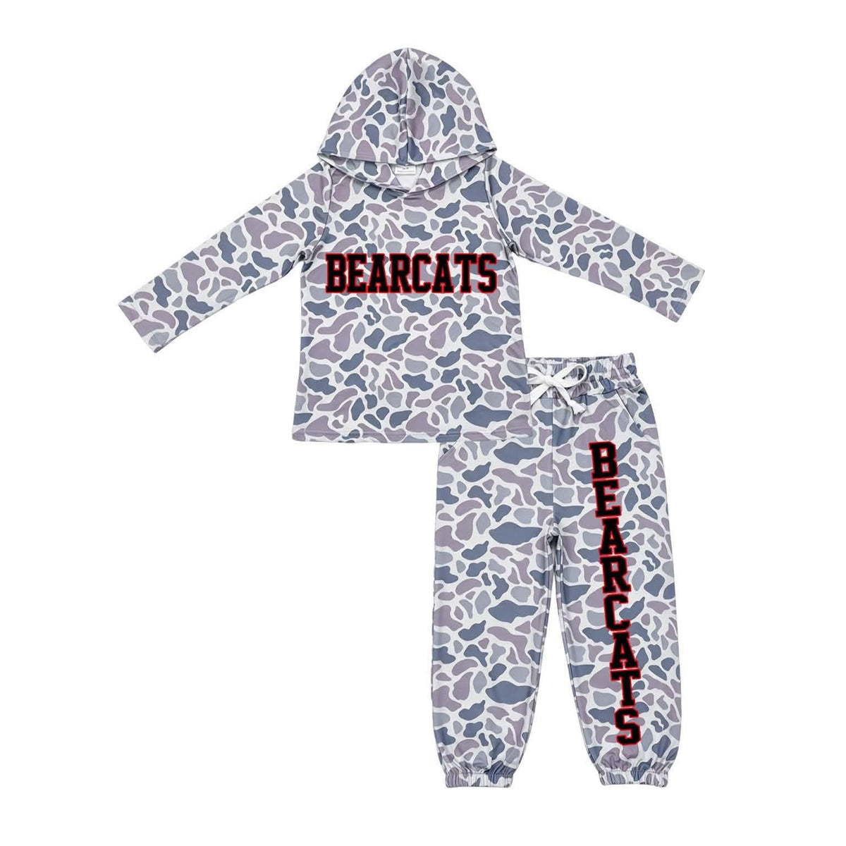 Preorder (5 MOQ) Adult Bearcats Camo Hoodie Outfit
