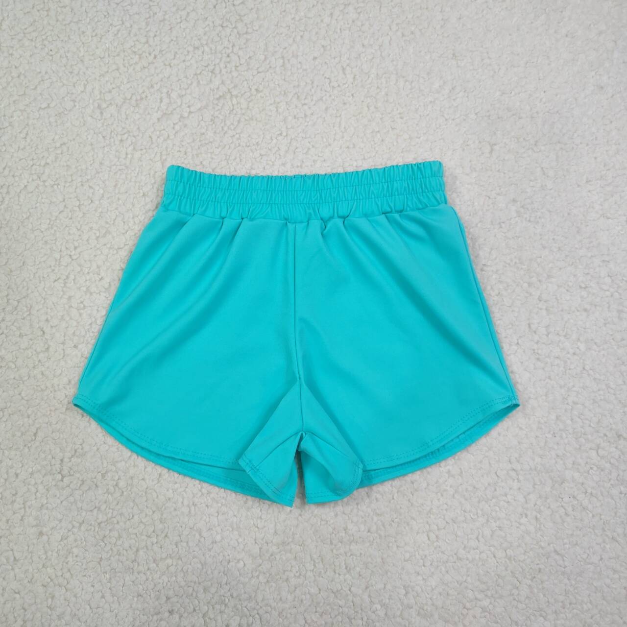 Kids Girls Mint Green Active Shorts