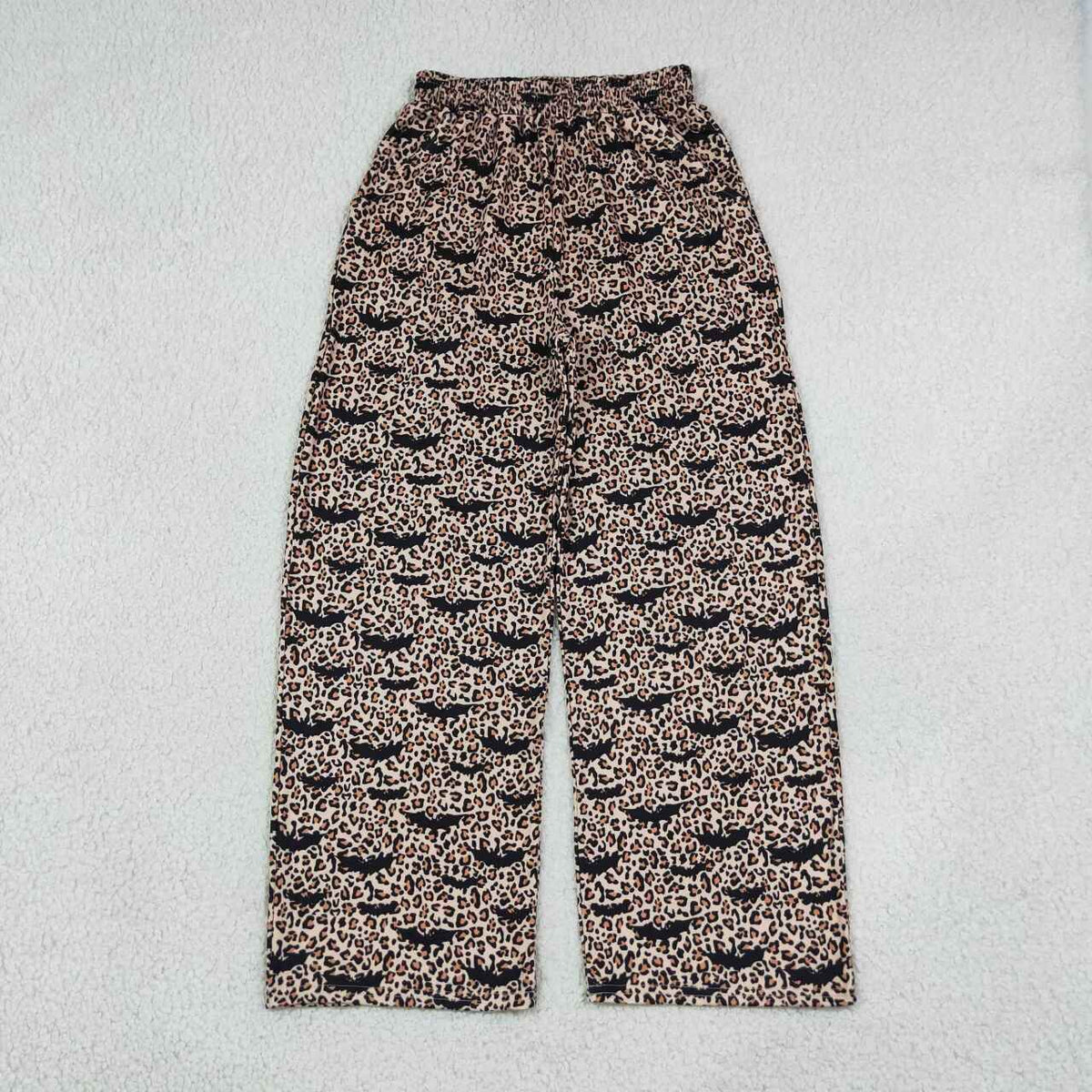 Adult Halloween Leopard Bat Wide Pants