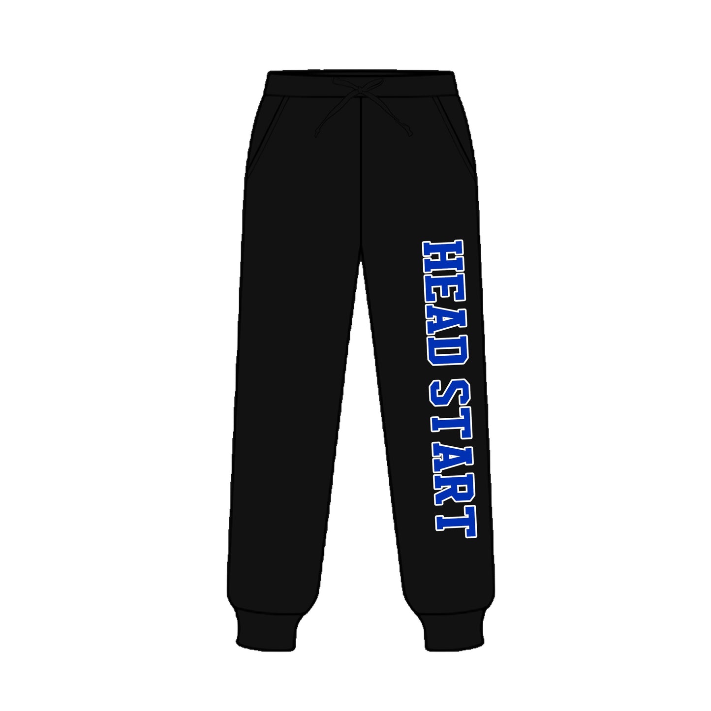 (Custom Design Preorder MOQ 5) Teams Mules Black Print Kids & Adult Bottom Joggers Pants