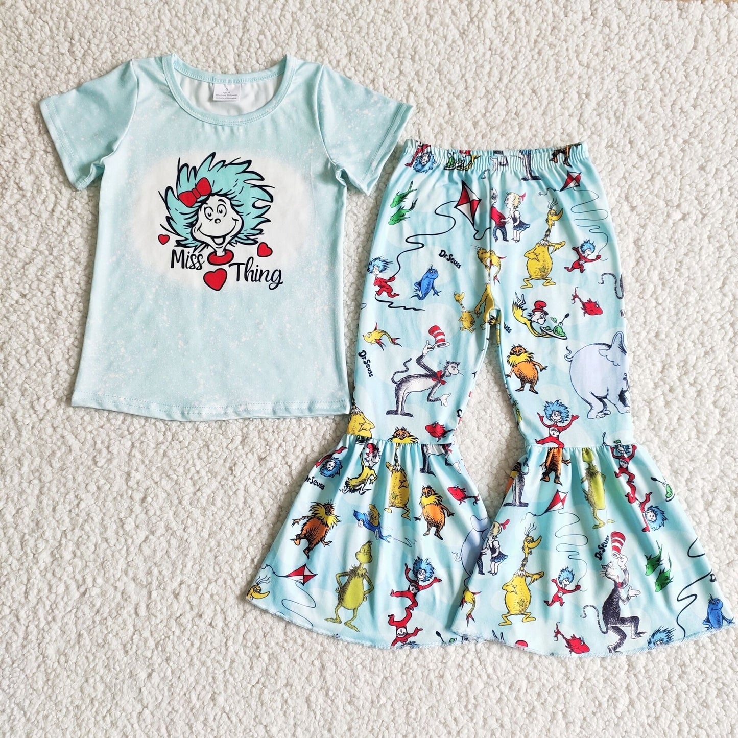 (Promotion)Dr.Reading Short sleeve bell bottom pants outfits B3-25