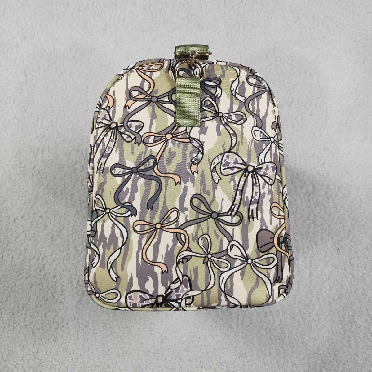 BA0392 Camo Bows Print Girls Gym Bag