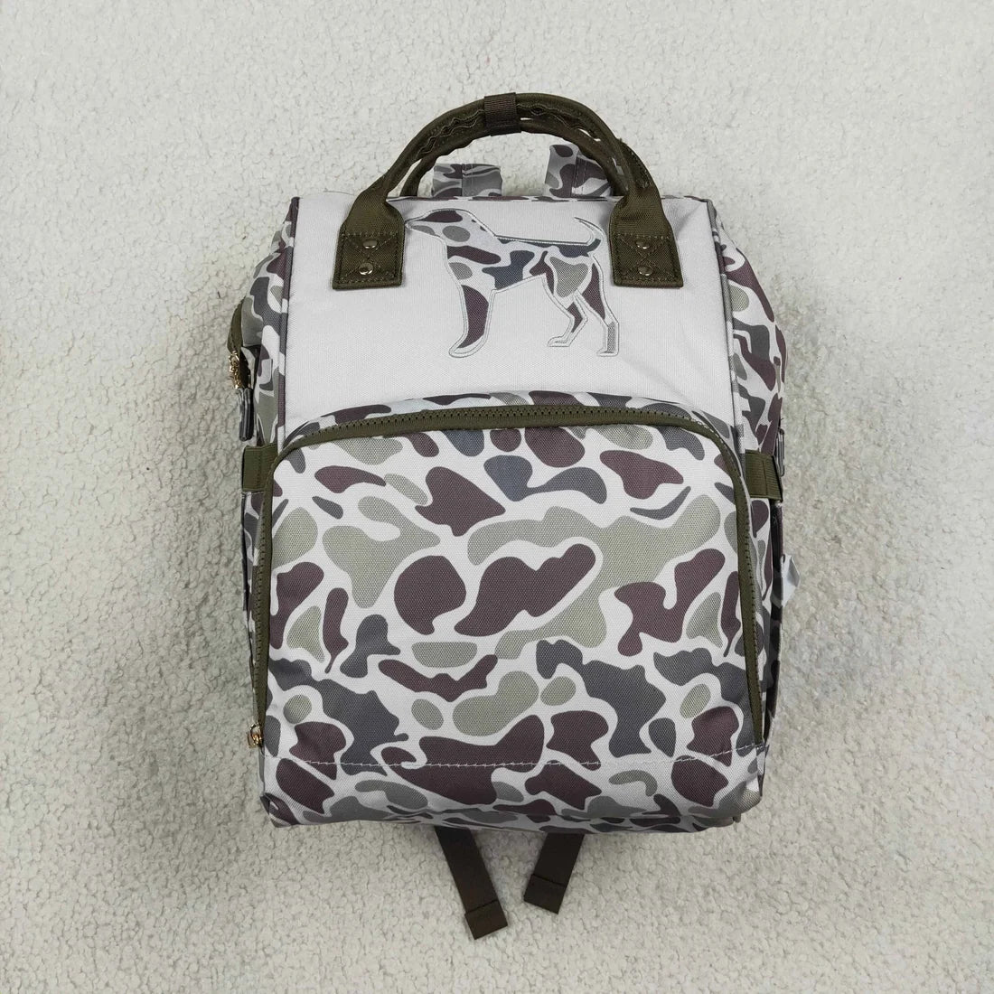 4 Colors Embroidery Camo Hunting Print Adult Baby Diaper Bags