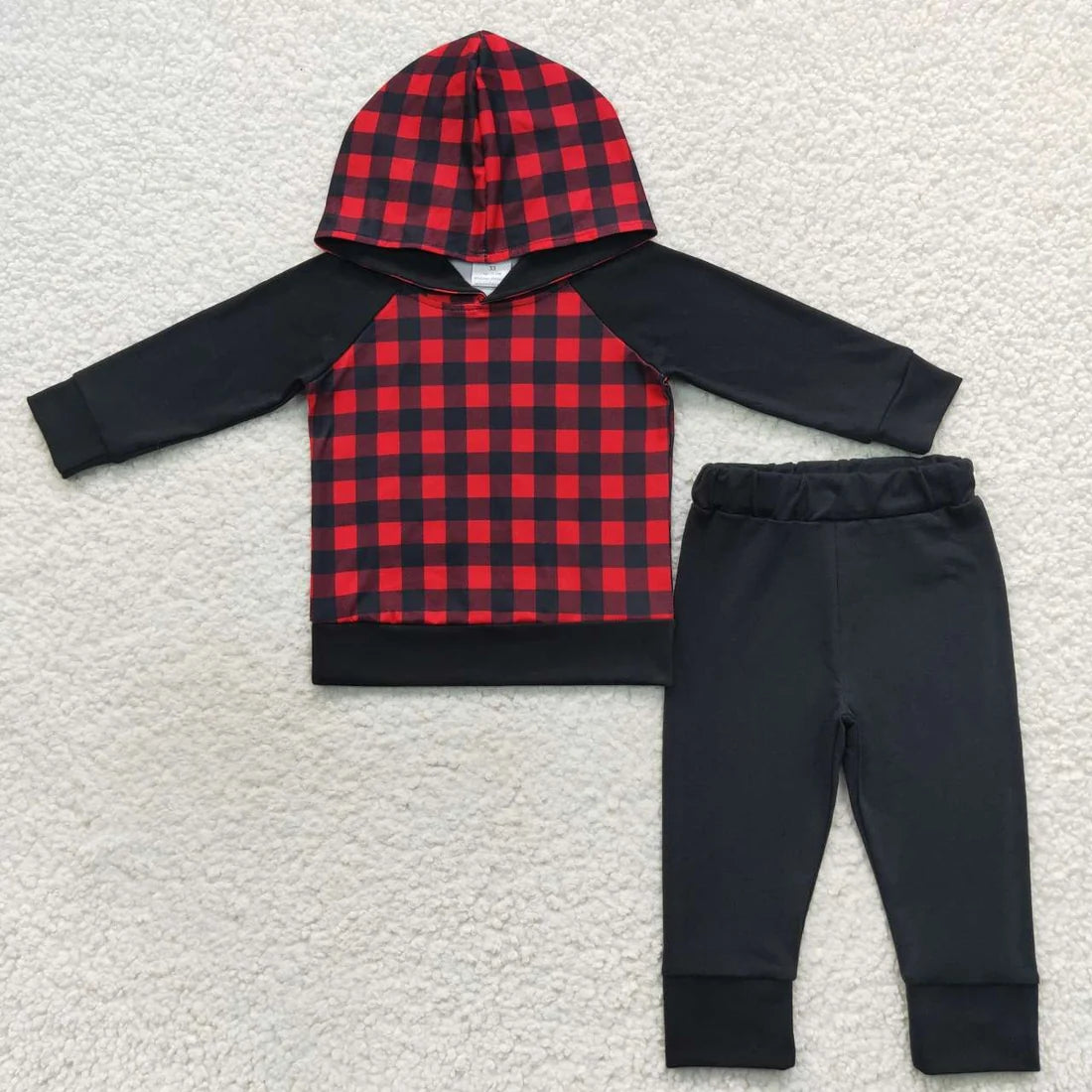 Sibling Baby Girls Christmas Long Sleeve Hoodie Tio with Pants Outfit