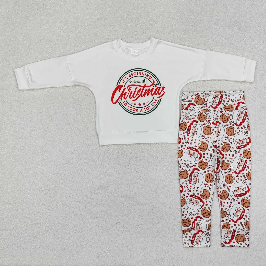 Sibling Baby Girls Boys Christmas Santa Outfit