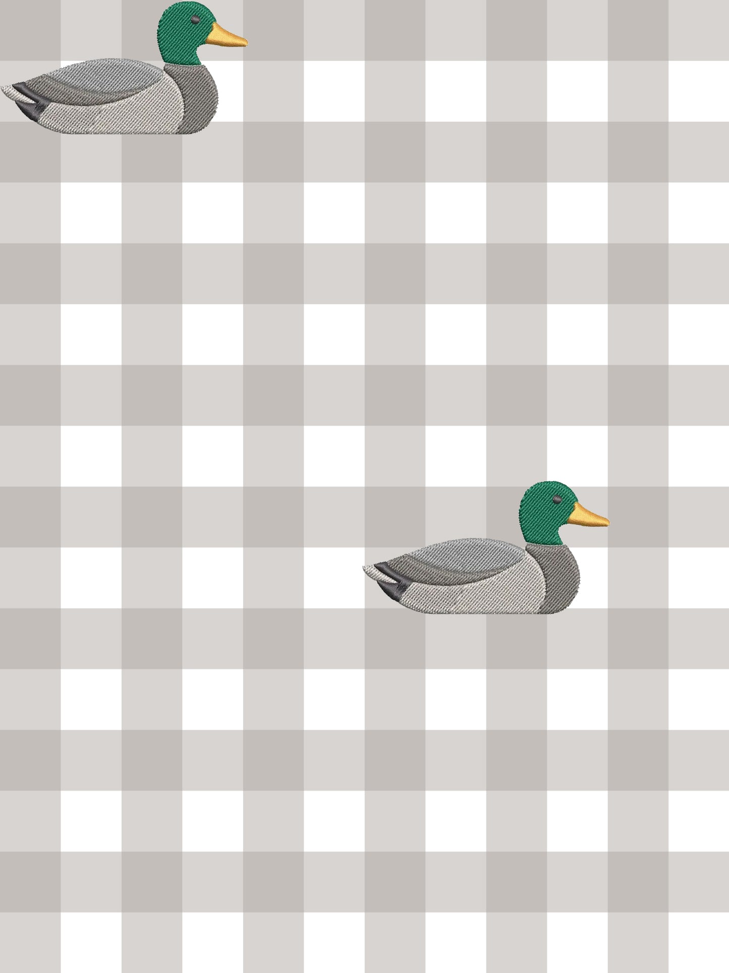 4.16 Toddler Boys Duck Light Blue Long Sleeve Top with Gingham Pants Outfit Preorder