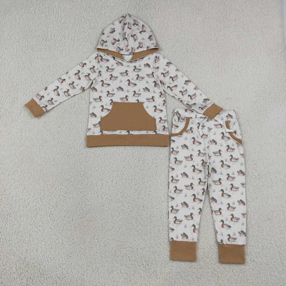 Sibling Toddler Boys Western Southern Pocket Hoodie Top Jogger Outfit