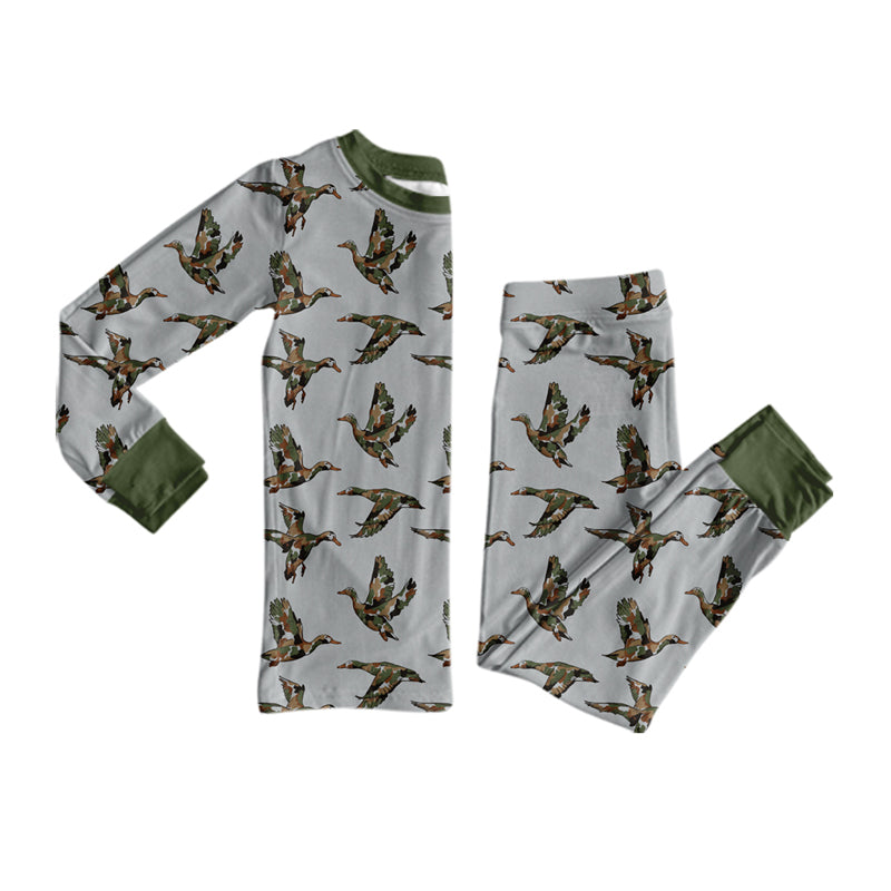 8.7 Preorder Kids Boys Mallard Duck Long Sleeve Pajama Set