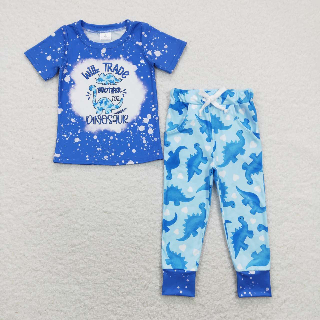 Sibling Baby Boys Girls Dinosaur Outfit