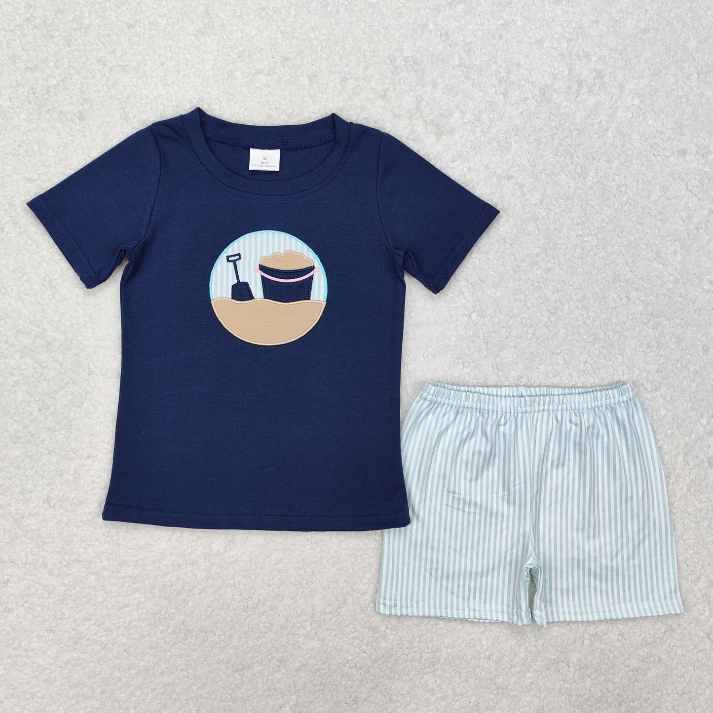 Sibling Embroidery Baby Girls Boys Beach Summer Outfits Clothes Sets