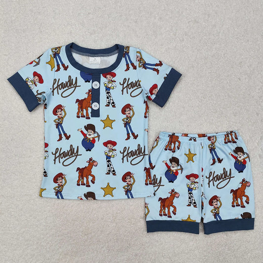 Sibling Baby Boys Toys Short Sleeve Shirt Shorts Pajamas