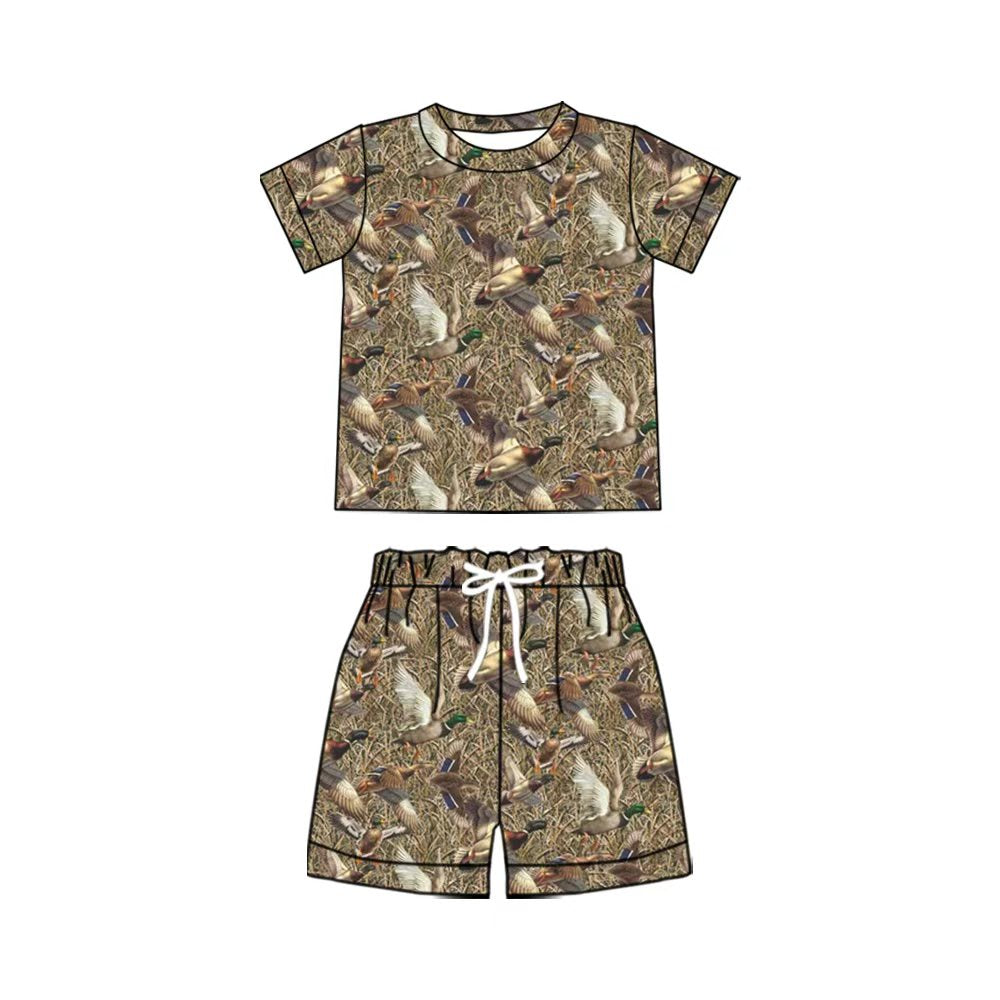 3.24 Baby Boys Mallard Duck Shorts Outfit Preorder
