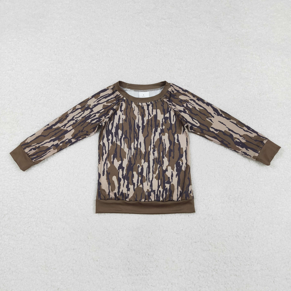 Baby Boys Green Camo Long Sleeve Top