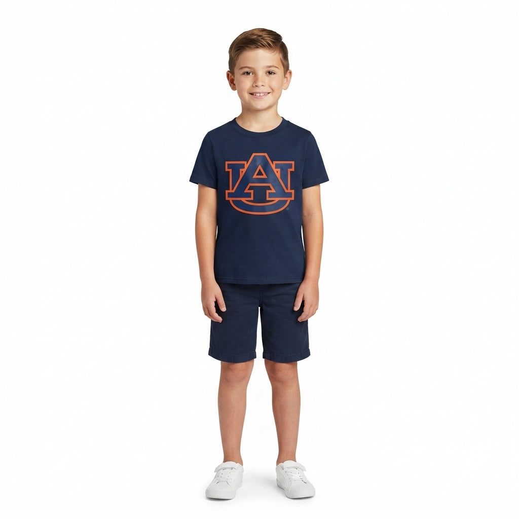 BT1880 Teams Vinyl AU Cotton Kids Auburn Short Sleeve T-shirt Top