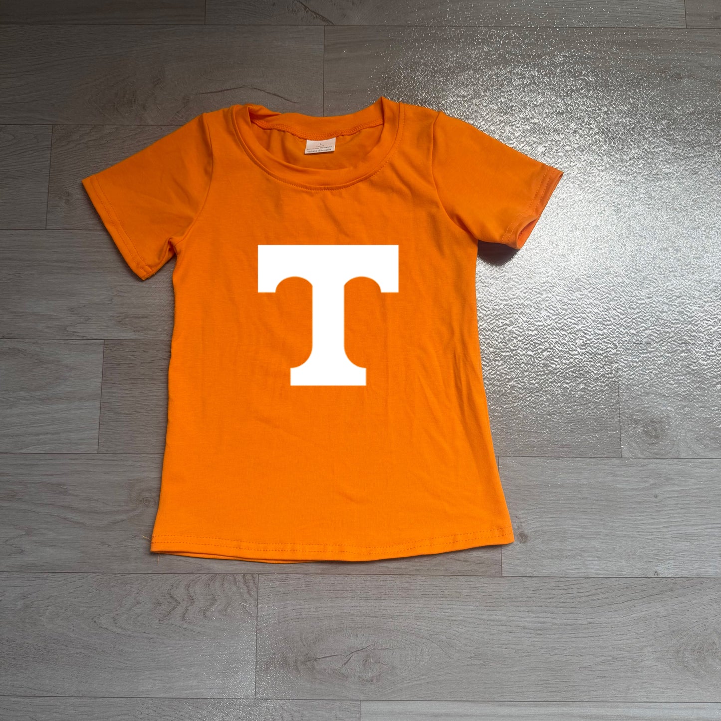 Preorder Baby Boys Orange Short Sleeve T Team T-shirts Top