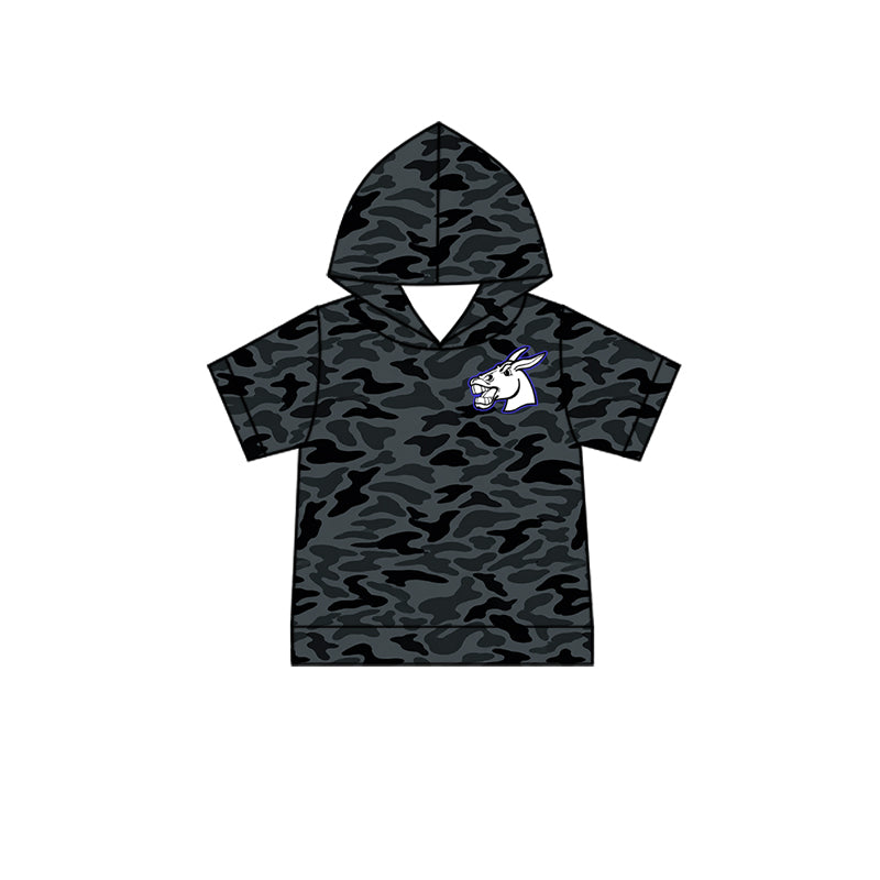 (Custom Design Preorder MOQ 5) Teams Bernie Mules Black Camo Print Kids & Adult Hoodie Top