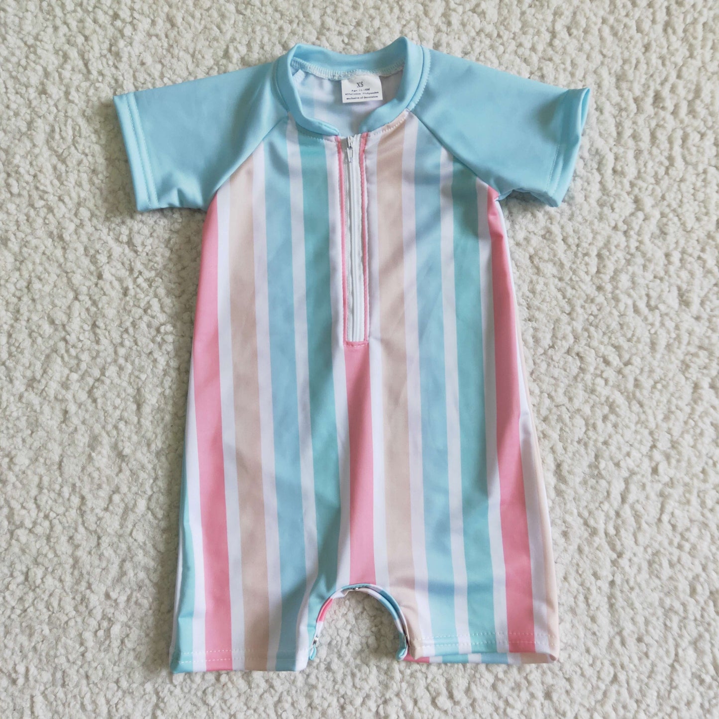Baby boys summer stripes swimsuit romper EC0007