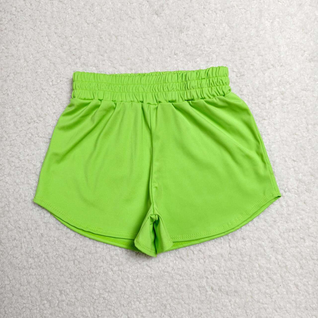 SS0903 Green Active Kids Girls Bottom Shorts