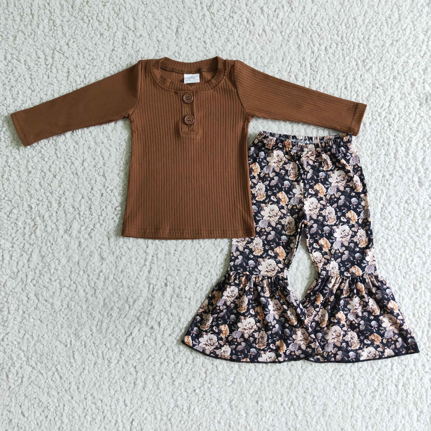 Long sleeve bell bottom pants outfits GLP0079