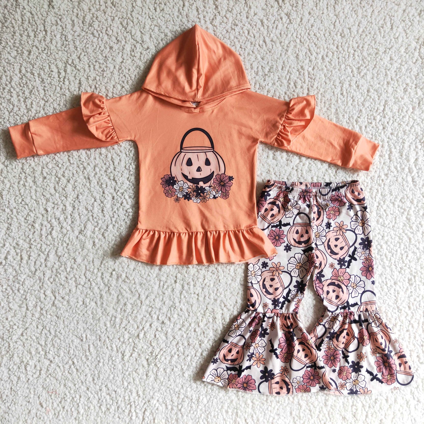 Girls long sleeve hooded top Hallowenn outfits GLP0213