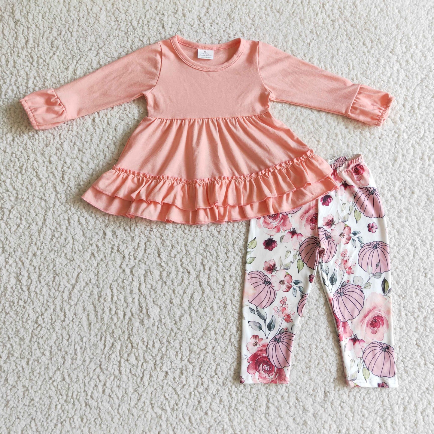 Girls pink punpkin outfits GLP0265
