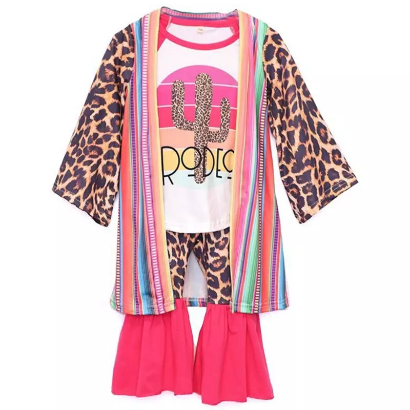 Girls 3pcs cactus print outfit GLP0389