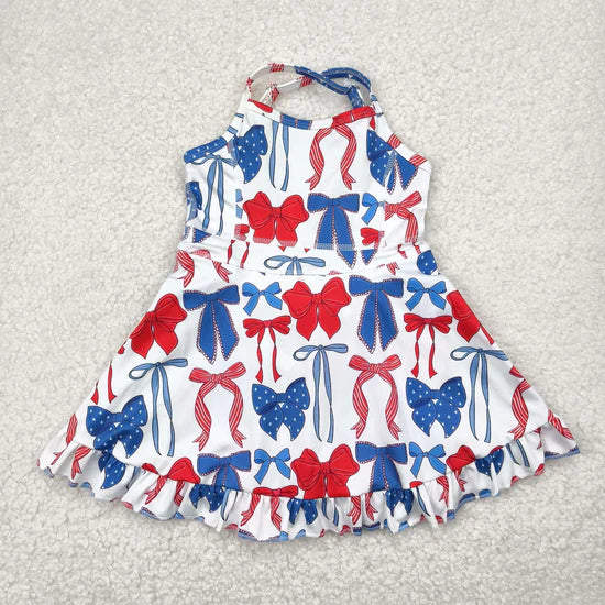 Sibling Baby Girls Straps Sports Wear Yoga Athletic Knee Length Dresses