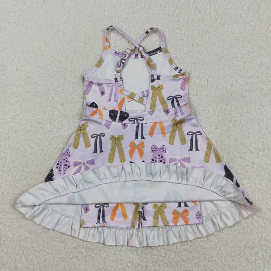 Sibling Baby Girls Straps Sports Wear Yoga Athletic Knee Length Dresses