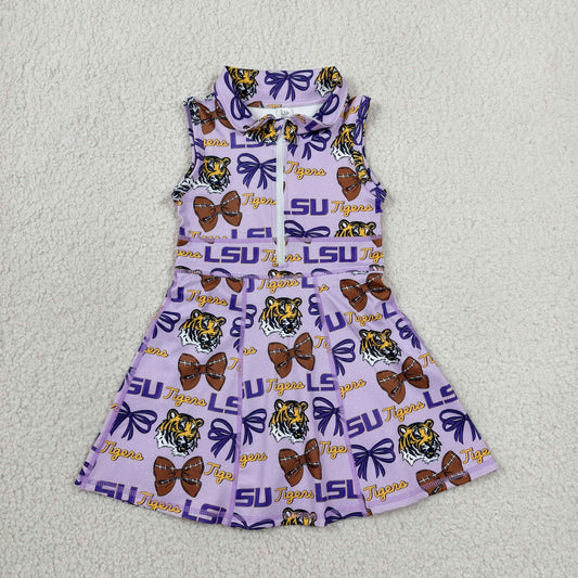 Sibling Baby Girls LSU Active Dress ,Shorts & Boys Shirt