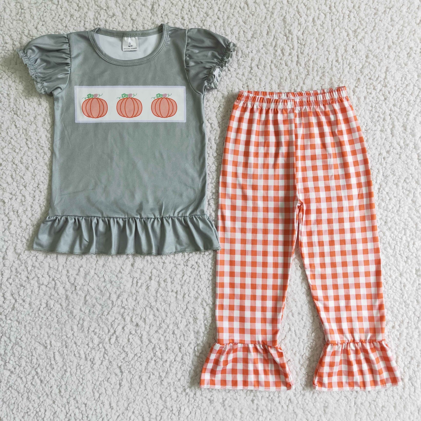 Girls fall pumpkin outfits GSPO0175
