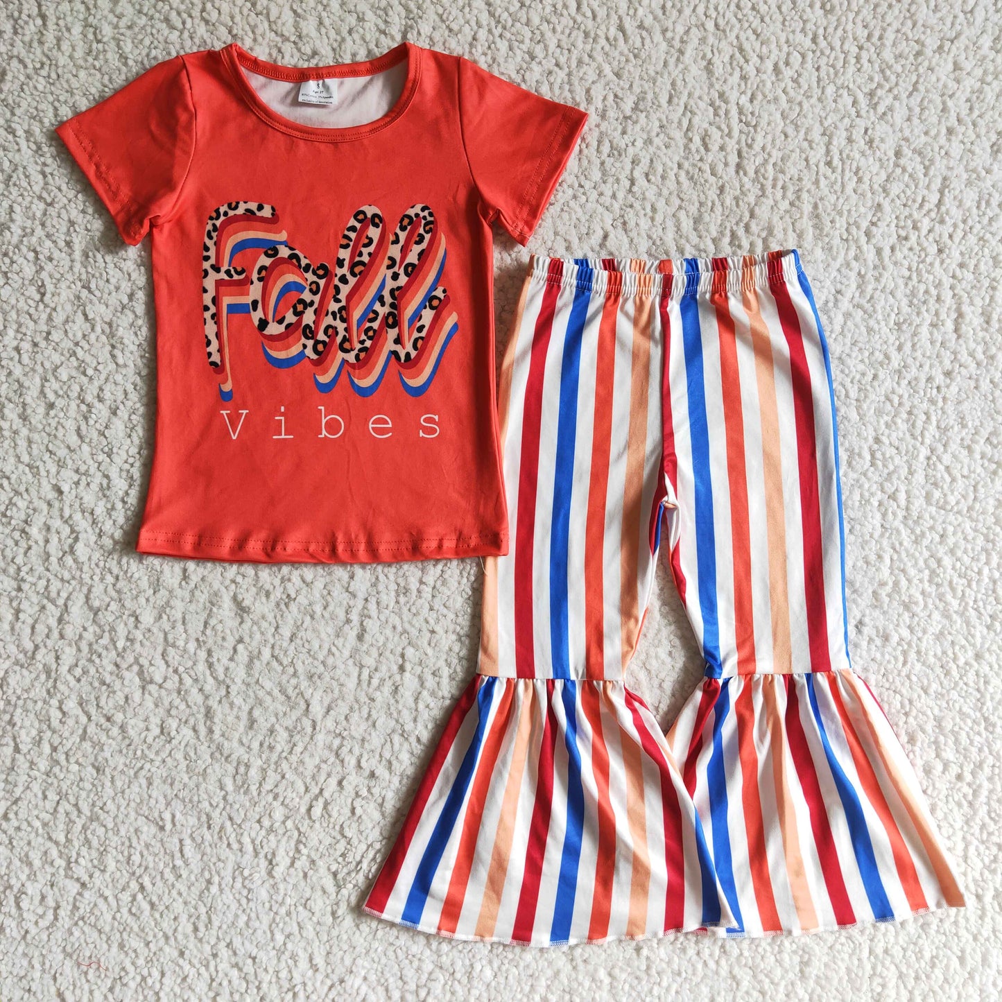 Girls short sleeve fall Outfits GSPO0186