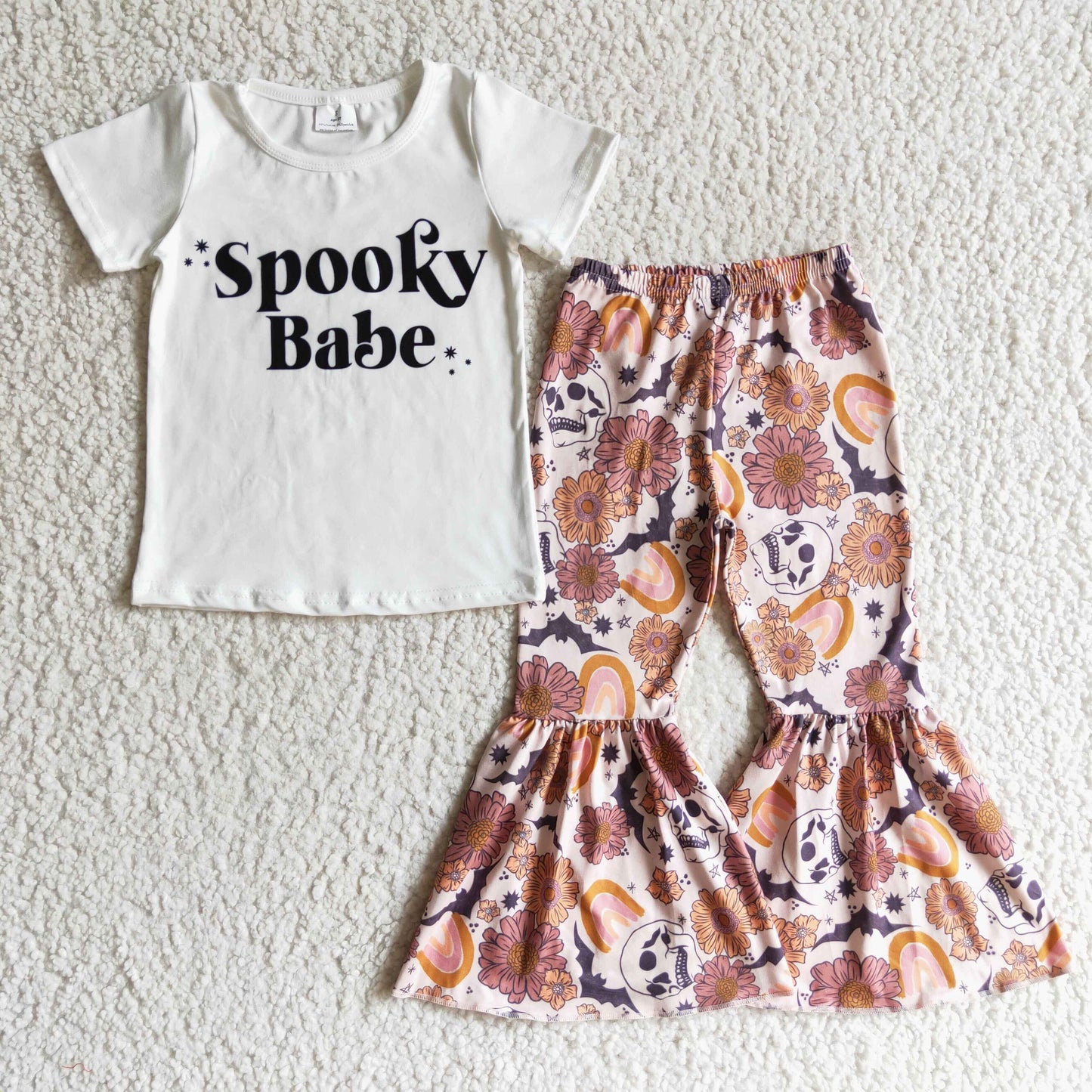 Girls short sleeve bell bottom Halloween outfits GSPO0194