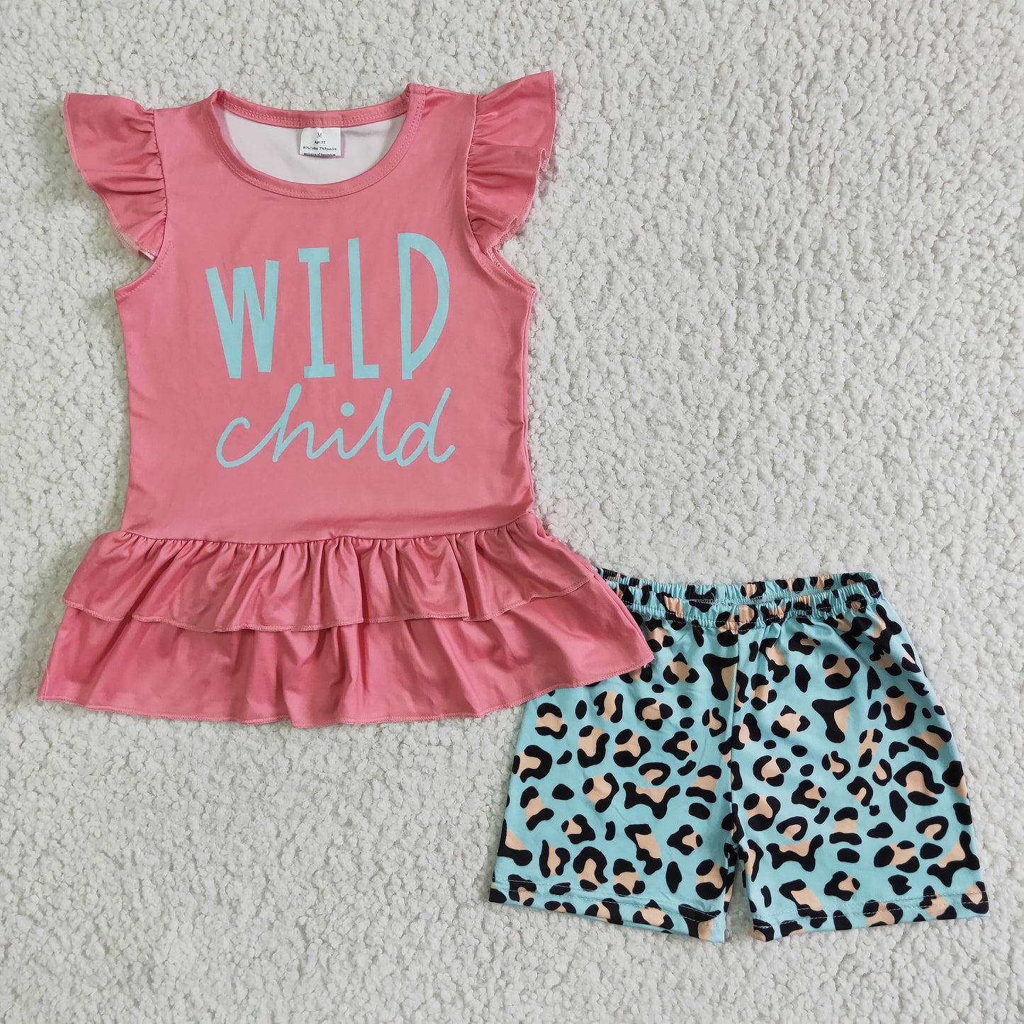 (Promotion)Flutter sleeve ruffles shorts summer outfits GSSO0036