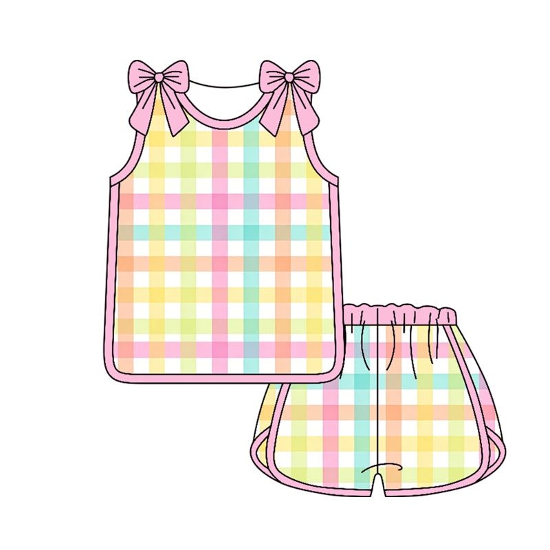 3.28 Kids Solid Color Casual T-Shirt & Shorts Set Preorder