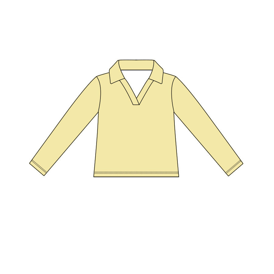 4.15 Kids Girls Yellow Active Long Sleeve Pullover Top Preorder