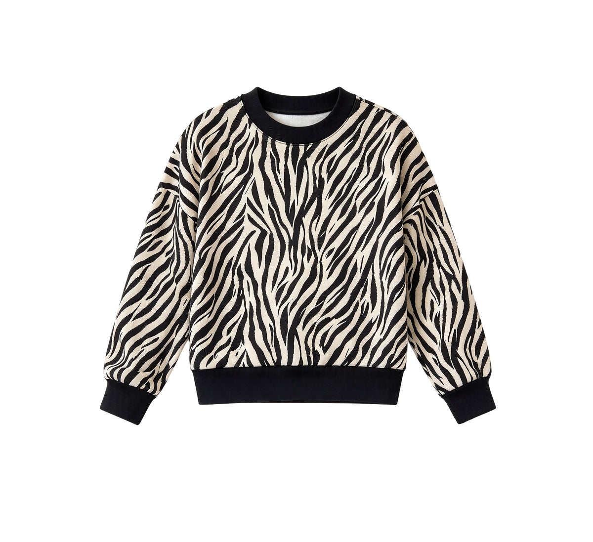 10.1 Preorder GT1942 Kids Girls Zebra Long Sleeve Top