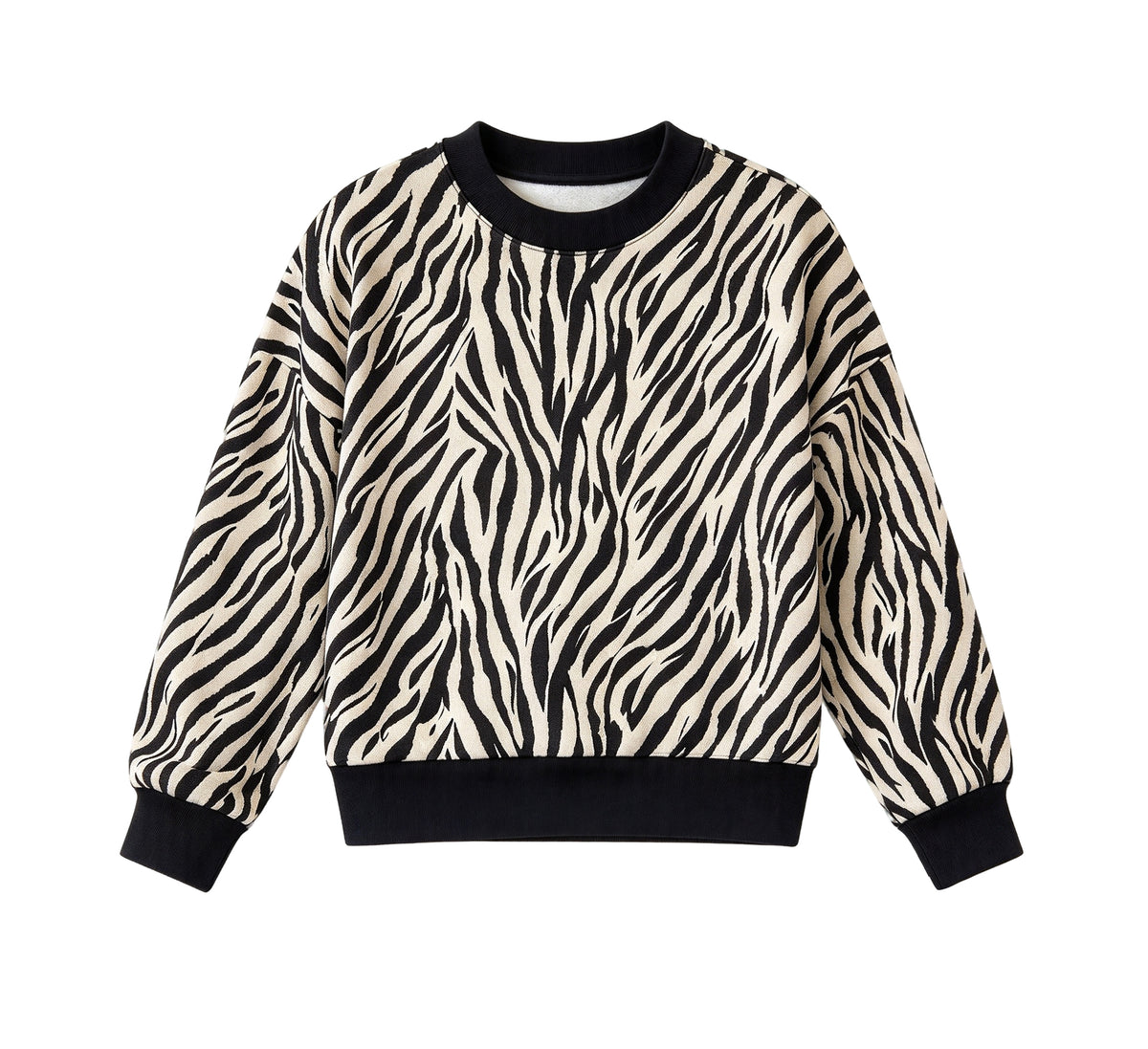 9.11 GT1944 Preorder Adult Women Zebra Print Long Sleeve Top