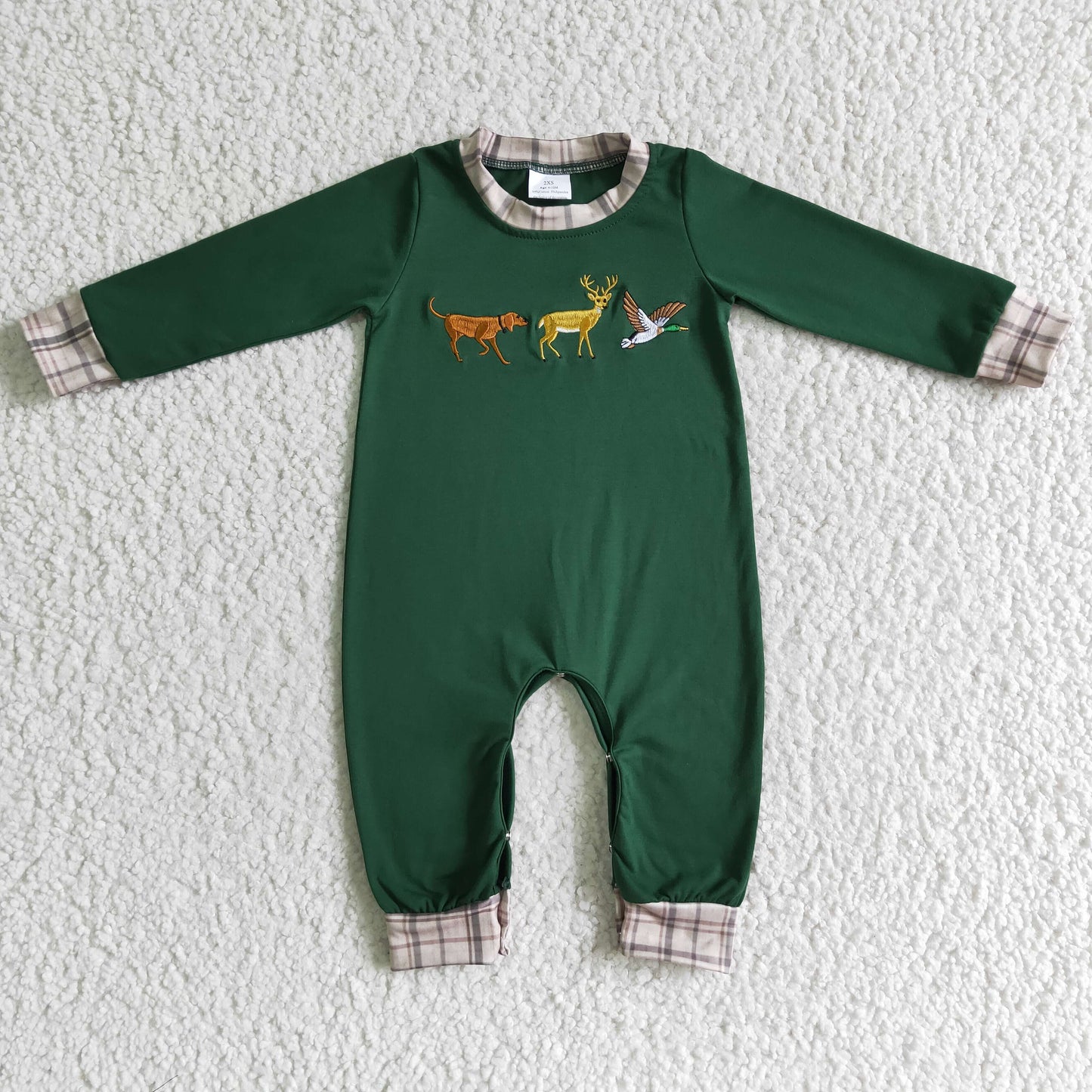 Boys long sleeve fall romper LR0107