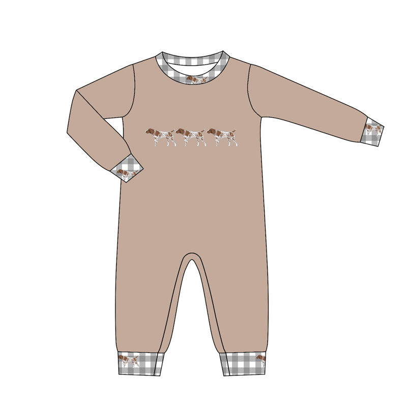 4.16 Baby Boys Hunting Dog Long Sleeve Romper Preorder