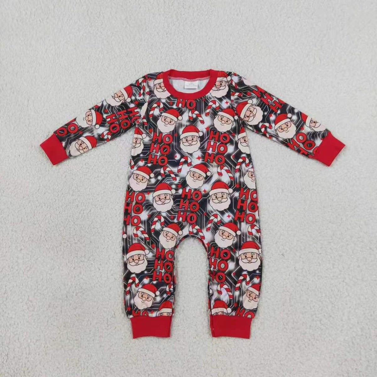 Sibling Baby Boys Christmas Santa Pants Set and Romper