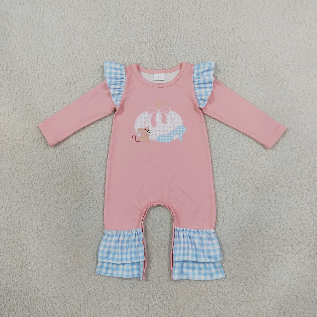 Sibling Baby Girls Polka Dot Pumpkin Flare Pants Outfit and Romper